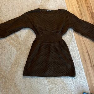 SHEIN brown sweater dress